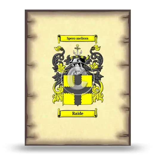 Raide Coat of Arms Print