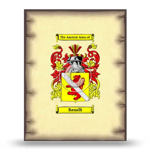 Ranalli Coat of Arms Print