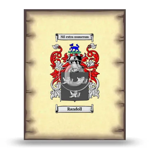 Randoll Coat of Arms Print