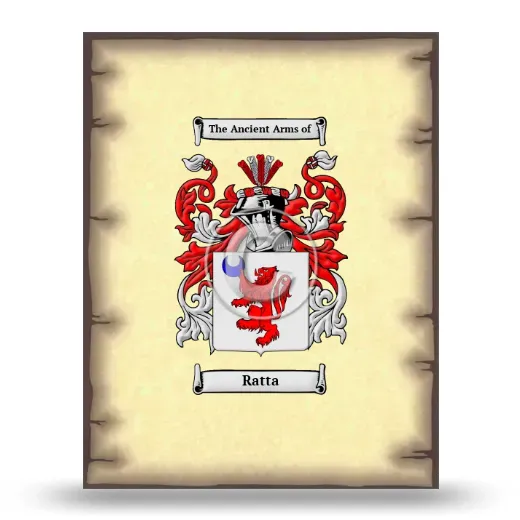 Ratta Coat of Arms Print