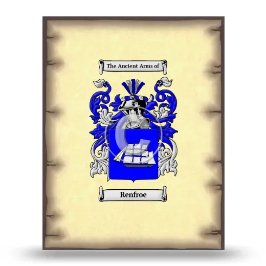 Renfroe Coat of Arms Print