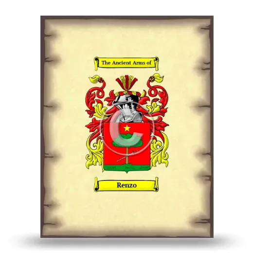 Renzo Coat of Arms Print