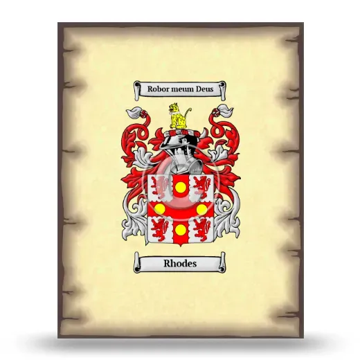 Rhodes Coat of Arms Print