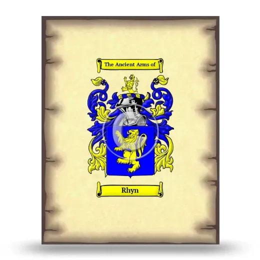 Rhyn Coat of Arms Print