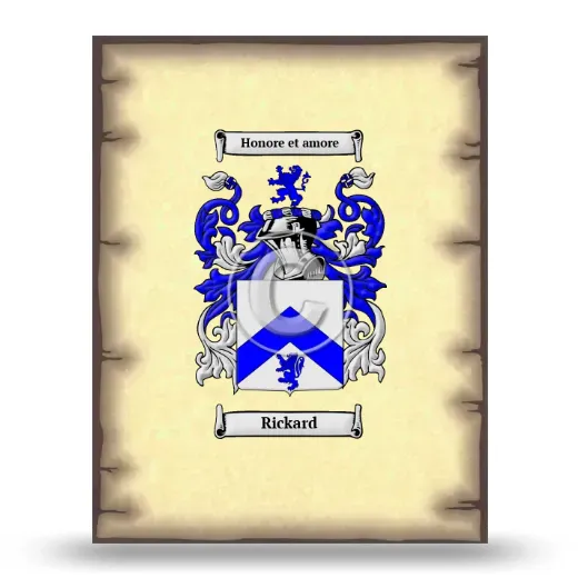 Rickard Coat of Arms Print