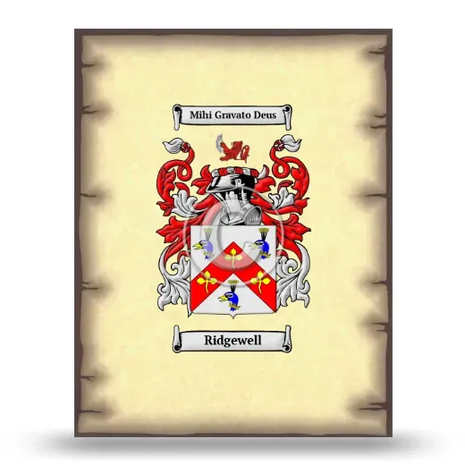 Ridgewell Coat of Arms Print