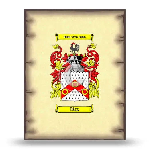 Rigg Coat of Arms Print