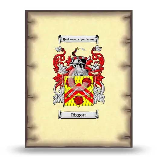 Riggott Coat of Arms Print