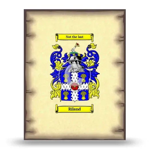 Riland Coat of Arms Print