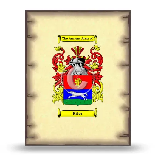 Riter Coat of Arms Print