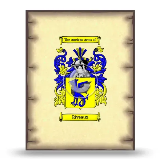 Riveaux Coat of Arms Print