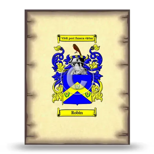 Robin Coat of Arms Print