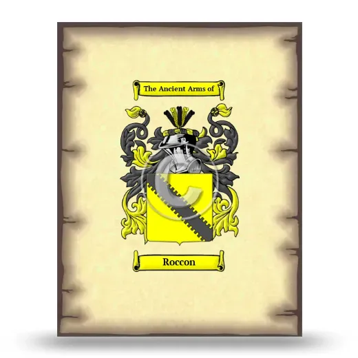 Roccon Coat of Arms Print