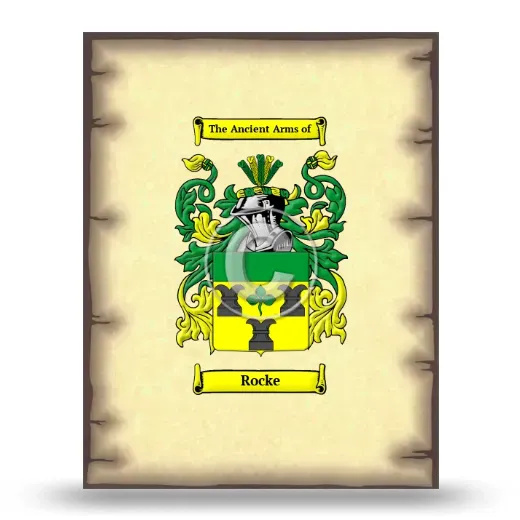 Rocke Coat of Arms Print