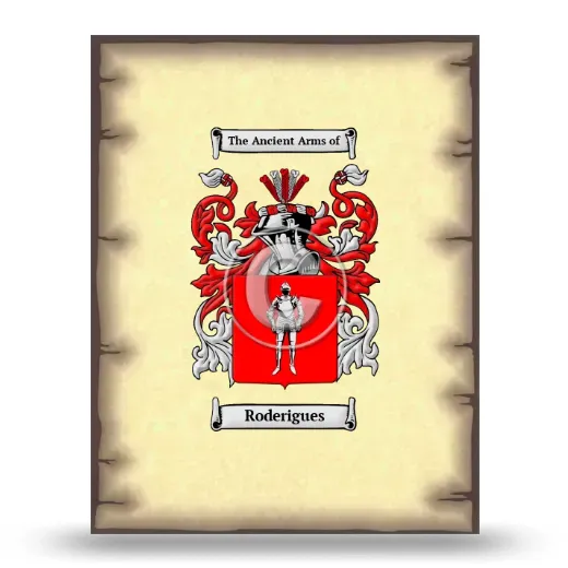 Roderigues Coat of Arms Print
