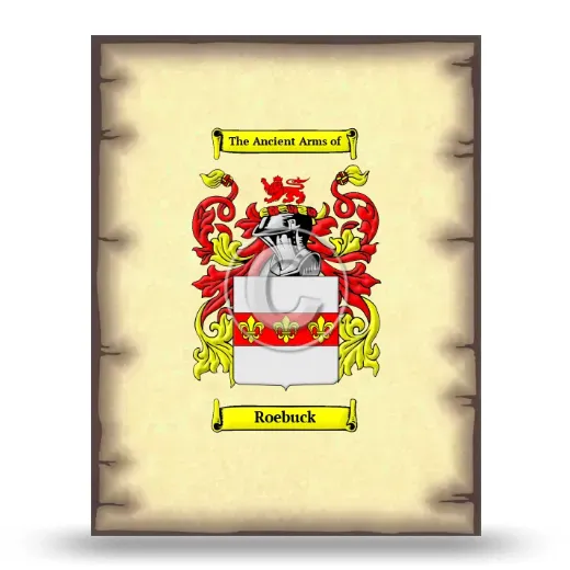Roebuck Coat of Arms Print