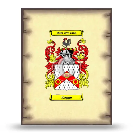 Rogge Coat of Arms Print