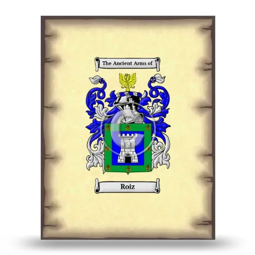Roiz Coat of Arms Print
