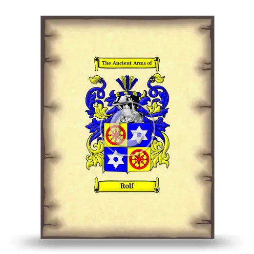Rolf Coat of Arms Print