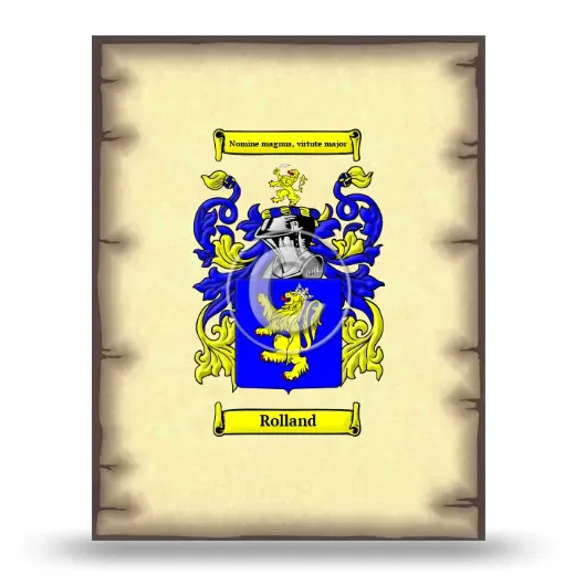 Rolland Coat of Arms Print