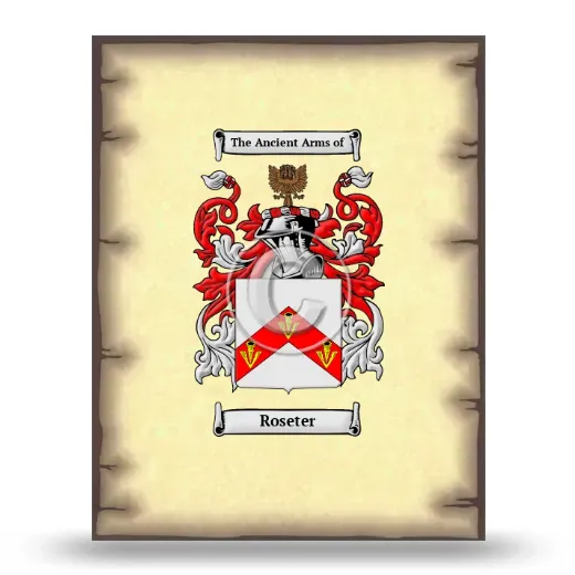 Roseter Coat of Arms Print