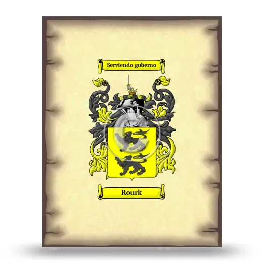 Rourk Coat of Arms Print