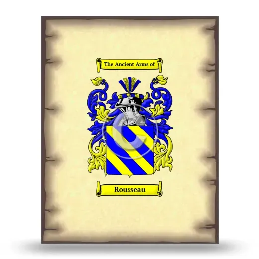Rousseau Coat of Arms Print