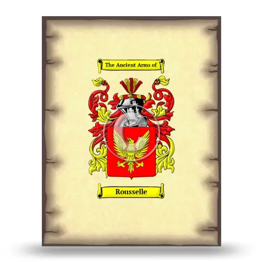 Rousselle Coat of Arms Print