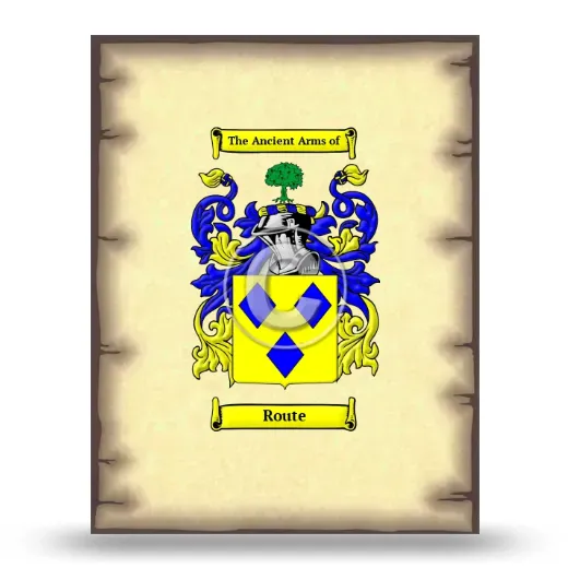 Route Coat of Arms Print