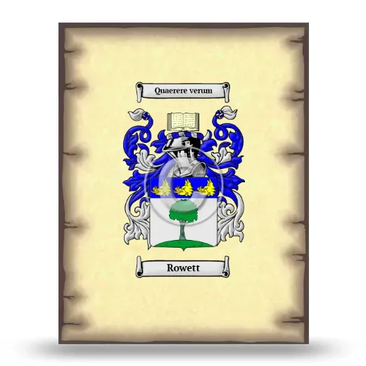 Rowett Coat of Arms Print