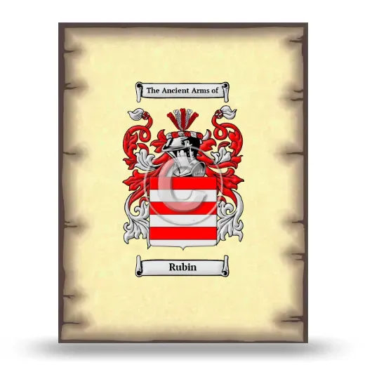 Rubin Coat of Arms Print