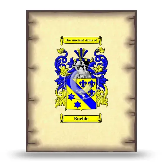 Ruehle Coat of Arms Print