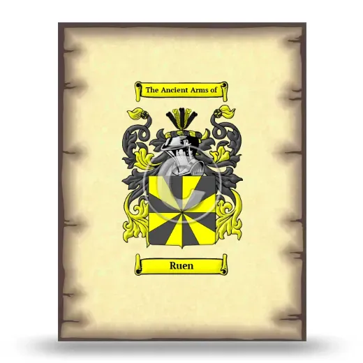 Ruen Coat of Arms Print