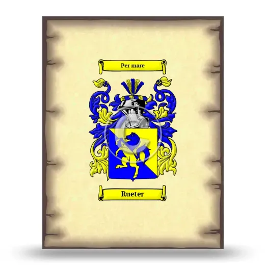Rueter Coat of Arms Print
