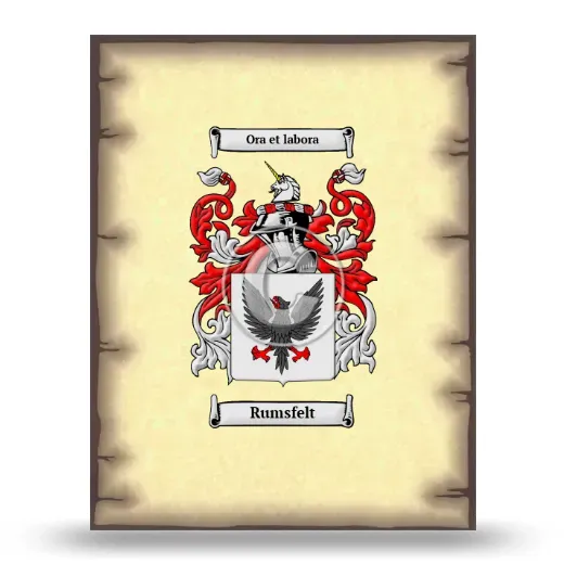 Rumsfelt Coat of Arms Print