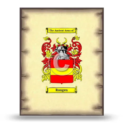 Rungen Coat of Arms Print