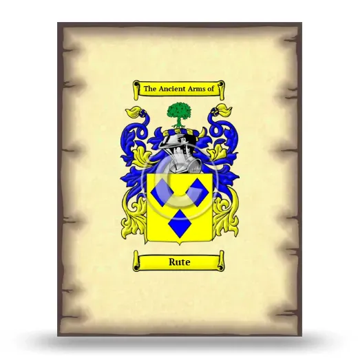 Rute Coat of Arms Print