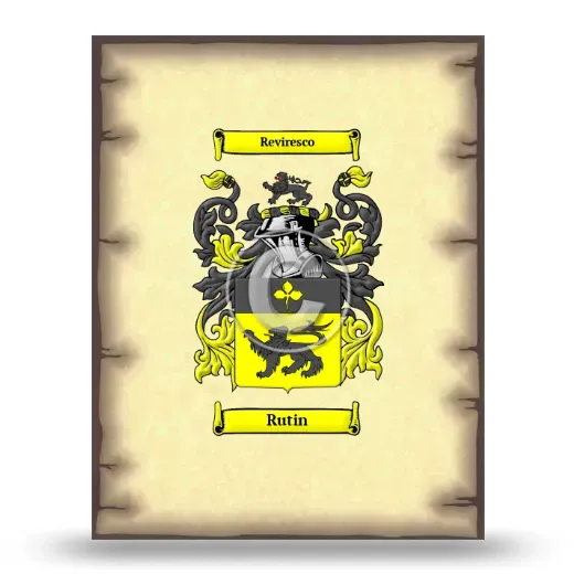 Rutin Coat of Arms Print
