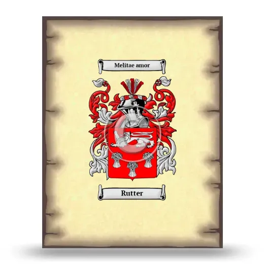 Rutter Coat of Arms Print