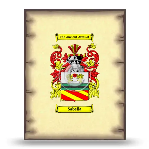 Sabella Coat of Arms Print