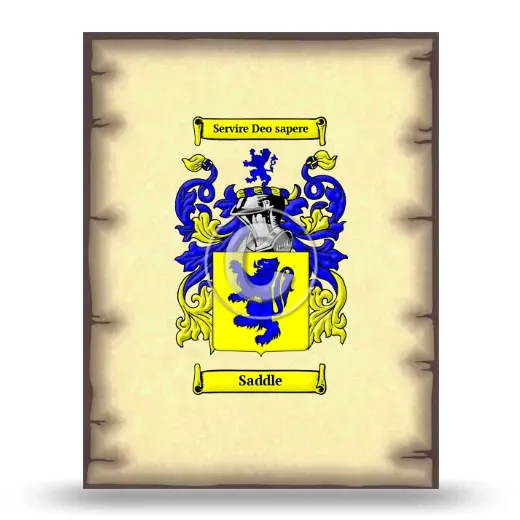 Saddle Coat of Arms Print