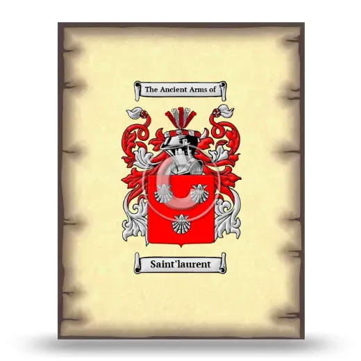 Saint'laurent Coat of Arms Print