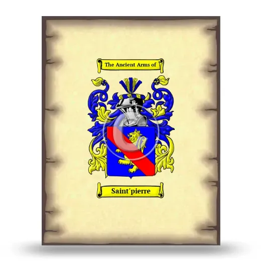 Saint'pierre Coat of Arms Print
