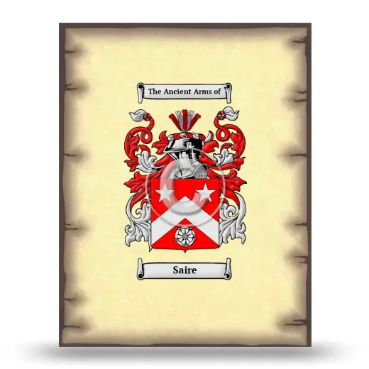Saire Coat of Arms Print