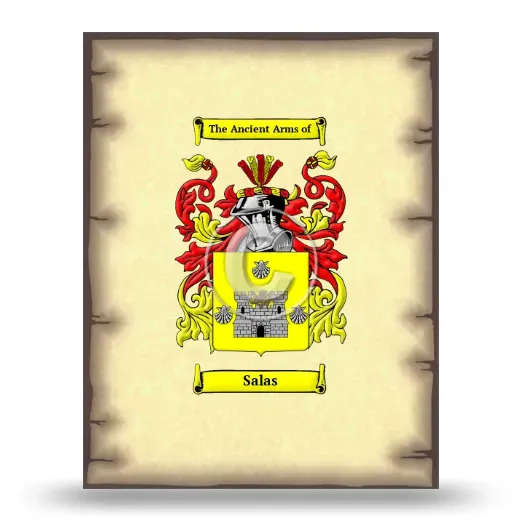 Salas Coat of Arms Print