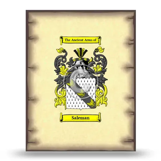 Saleman Coat of Arms Print