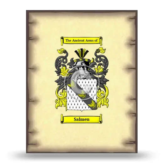 Salmen Coat of Arms Print