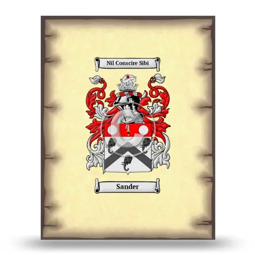 Sander Coat of Arms Print