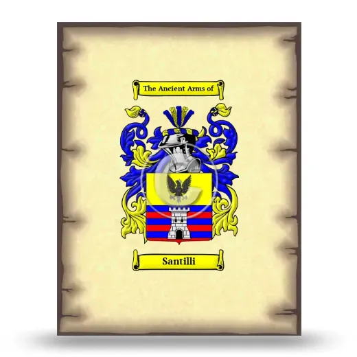 Santilli Coat of Arms Print