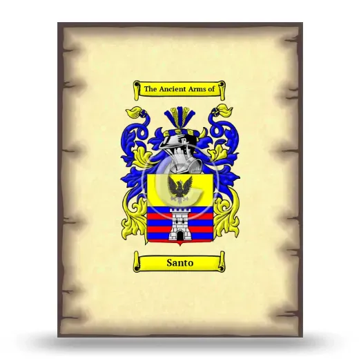 Santo Coat of Arms Print